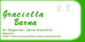 graciella barna business card